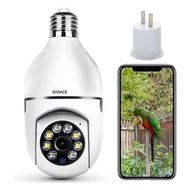 EDSACE Light Bulb Camera, 5G Dual Band WiFi Socket Camera for Home Security