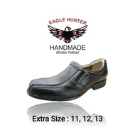 Big Size 11 uk to 14 uk Eagle Hunter Men's Formal Leather Shoe Black Extra Size