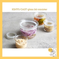 KINTO CAST glass lid canister
