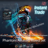 DOTA2 Phantom Assassin (PA) Mixed Set [Arcana Manifold/Codicil/Fearful/Bloodroot] 幻影刺客 混搭 无双诡魅 魅影幔纱 