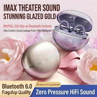 Rhyfell S15 Earphones Clips On Bluetooth 4 Colors Butterfly Earring 5.5g Lightweight Earbuds ACS 3D 