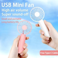 SAMIYOE USB Mini Handheld Fan Outdoor Mini Creative Office Desks Mute Charging Portable Handheld Fan Rechargeable USB Mini Fan kanhui