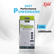 POWERBANK XIDOL POWER BANK 10000mAh P10A ORIGINAL FAST CHARGING 2.1A