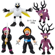 รูปปั้นตัวละครเกม Forest of 99 Nights White Owl Deer Goat PVC Action Figure ของเล่นสำหรับผู้ชายและผู