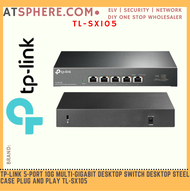 TP-LINK Tplink 5 Port 5x 10G Multi Gigabit Switch RJ45 Port Desktop Steel Case Plug and Play Black S