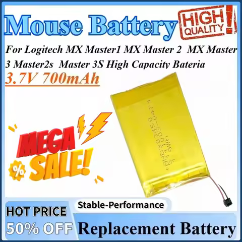 3.7V 700mAh Replacement Mouse Battery For Logitech MX Master2s Master1 MX Master 3 Master 3S MX Mast