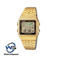 Casio A500WGA-1D Gold World Time Stainless Steel Men's Watch