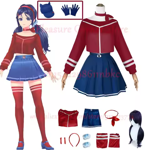 IN STOCK Game MiSide Crazy Mita Cosplay Costume Full Set Wig Role Play Primary Yandere Mita Mira Cos