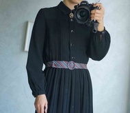 古董領帶改製腰帶-christion dior-點陣圖-灰