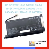 HP SPECTRE X360 PG03XL 15-DK 15-EC PAVILION GAMING 16-A L48430-AC1 L48495-005 HSTNN-LB7C 831532-421 