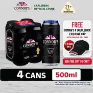 Connor's Stout Porter Can Premium Stout Beer 5.0% Alcohol (500ml x 4)