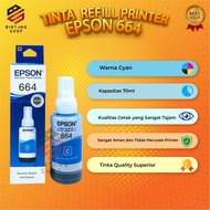 1set Tinta Epson 664 For Ink Printer L120 L210 L310 L360(Botol Baru)