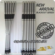 Gorden Blackout Import Jendela Pintu Minmalis Warna Coklat Hordeng Ruang tamu Mewah Korden Pintu Kam