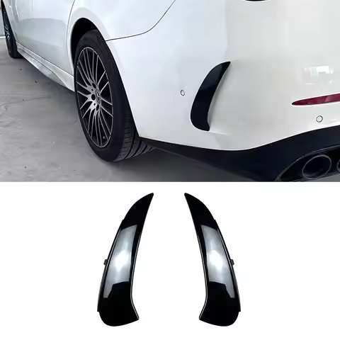 Rear Bumper Splitter Spoiler Air Vent Cover Side Canard For Mercedes-Benz C-Class W206 S206 C260 C43