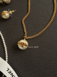 Chanel 23k 鑲嵌珍珠項鍊#單顆#預購ABB600
