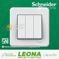 Promo SCHNEIDER LEONA 3Gang 3 Gang 1 Way Switch COD