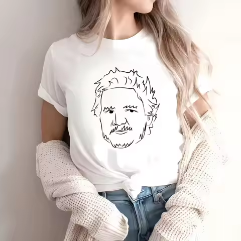 Pedro Pascal Vintage Daddy‘s Girl T-Shirt Women Short Sleeve Summer Fashion Tshirt Casual Black Fash