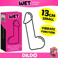 [ STRONG VIBRATE ] WET STORE 13cm Small Size Realistic Vibrate Dildo Powerful AV Vibrator Wireless V