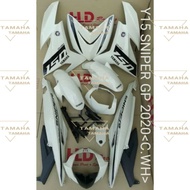 YAMAHA Y15 Y15zr V1 V2 Cream white Susu putih Sniper GP cover set free emblem(×4)