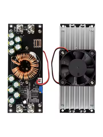 DC-DC Step-Down Module 1500W Adjustable Step-Down Power Supply Module DC15V-90V to DC2.5V-72V 50A Co