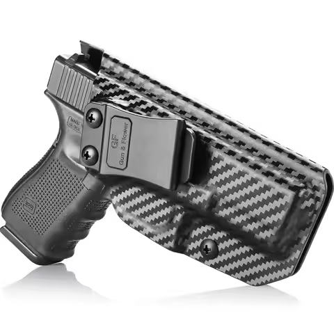 IWB Carbon Fiber Holsters Fit Glock19 19x 23 32 45(Gen 5 4 3 ) /G17/G26 /G43 Tactial Pistol Cases wi