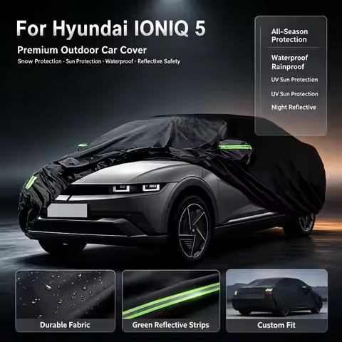 For Hyundai IONIQ 5 Full Car Cover Outdoor Waterproof Snowproof Sunshade Winter Summer Auto Protecti