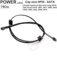 Dây nguồn mini 6pin ra 2 SATA + 1 cổng mini SATA ổ đĩa quang dành cho Dell Vostro 3070 3670 3967 397