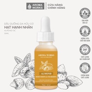 Dầu Hạnh Nhân Aroma Works Face & Hair Oil Almond cấp ẩm dưỡng mi tẩy tế bào chết