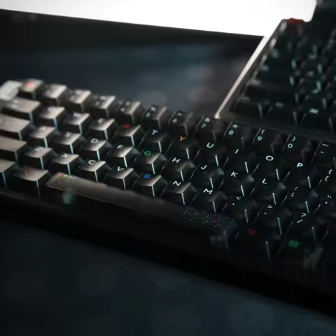 Black Light Double Shot ABS Keycap 122 Keys Foggy Transparent Crystal Keycaps Cherry Profile for MX 