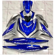 Yamaha Y15 Y15zr V1 V2  Exciter gp 2015 blue silver matt cover set  free emblem(×4)