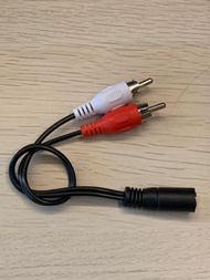 紅白線轉3.5mm aux (3.5mm Female Jack to 2 RCA Adapter)