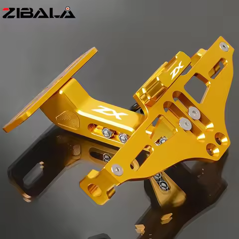 For Kawasaki ZX6R ZX11 ZX12R ZX14R ZX25R ZX636 ZX7R ZX9R Rear License Plate Holder Bracket Light Tai