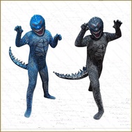 HT Godzilla Cosplay Costume Children Performance Monster Costume Godzilla One-piece Suit Headgear Ha