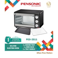 PENSONIC 25LITRE ELECTRIC OVEN WITH 60MIN TIMER | PEO-2511 PEO2511
