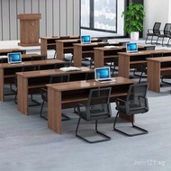 Large Conference Table with Chairs, Simple Commercial Combination Business Modern Rectangular Meetin