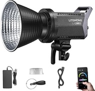 Godox Litemons LA200D Continuous LED Video Light Lamp 5600K CRI 96+ TLCI 97+, 101000lux with 8 Effec
