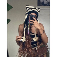 HANDMADE STAR BEANIE CAT HAT/STAR EARFLAP/STAR CAT HAT/CAT HAT BEANIE/ CUTE BEANIE HAT VIRAL/ FASHIO