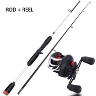 FRRTC Fishing Full Set 165cm 180cm Casting Fishing Rod Medium Light Power 7.2:1 Gear Ratio Casting F
