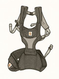 原1300｜Ergobaby baby carrier BB揹帶 Ergobaby Hip Seat Cool Air Mesh 坐墊式六式嬰兒揹帶 透氣款 hipseat