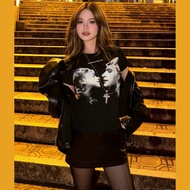 DaaLaa Store Women's Baby Tee Shirt Printed with 2 People's Faces Ver 4 A5968