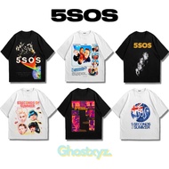 Ghostxyz T-Shirt 5sos Black White Oversize Vintage Tee