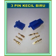 3 PIN CABLE SOCKET SMALLSkun biru 3 PIN CABLE SOCKET/ SMALLSkun CONNECTOR/