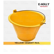 EHOLLY Bucket Pail/ Yellow Cement Pail (Carry Cement / Sand)/ Baldi Simen
