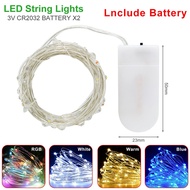 5M String LED Decoration Light Fairy Lights DIY Bedroom Lighting Gift LED Fairy String 2*CR2032 Batt