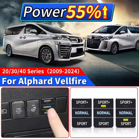 For Toyota Alphard Vellfire 20/30 Series 2009-2023 Sport Throttle Controller, Power Acceleration Mod