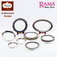 Vantage 16 Pcs Embossed Floral Dinner Set / Siti Series Collection Dinner Set