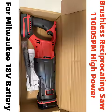 Cordless Brushless Saber Saw 11000spm - Reciprocating Saw, Metal/Wood Use, Compatible with Milwaukee