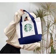 Starbucks กระเป๋าถือ กระเป๋าช้อปปิ้ง กระเป๋ากล่องอาหารกลางวัน กระเป๋าเบนโตะ JIA SHOP