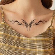 Lasts For 7-14 Days, 1 Piece Of Herbal Tattoo Sticker, Butterfly, Thorn Wings, Waist, Abdomen, Chest
