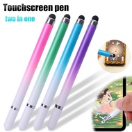 Phone Tablet Stylus Clip Drawing Capacitive Pen/ Round Silicone Tip Dual Purpose Stylus / Navigation